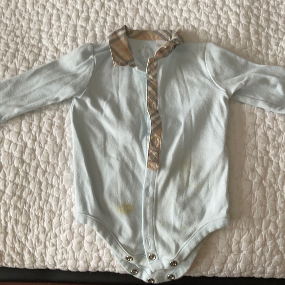 Burberry vintage onesie shirt for 3 months old